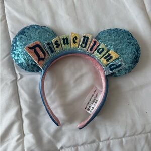 Disney Blue and Pink Sequin Headband